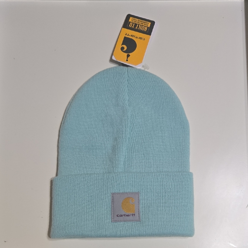 Carhartt Mens Light Blue Beanie